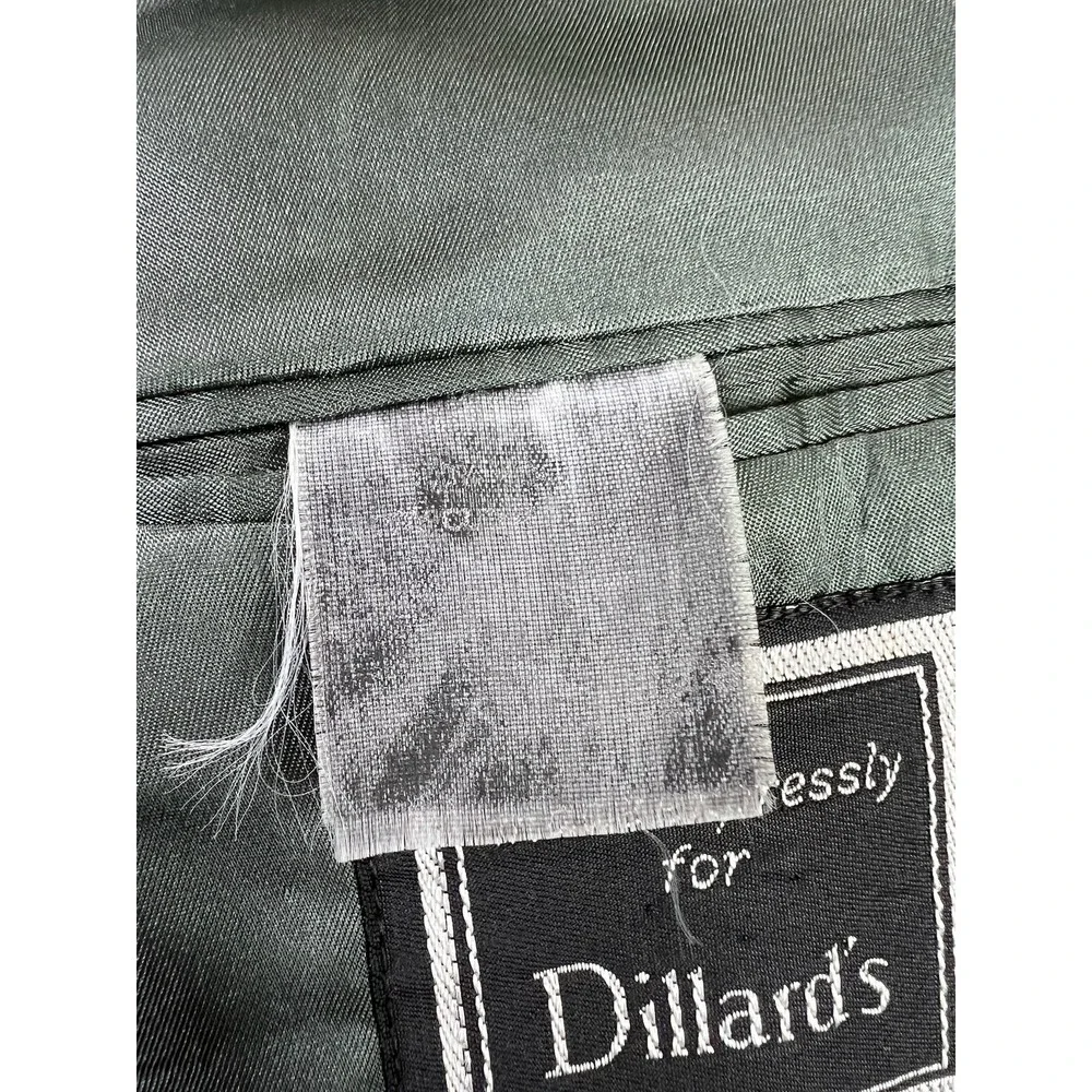 Yves‎ Saint Laurent Blazer Mens 42R Gray Plaid Wool Blend Sport Coat Dillard's